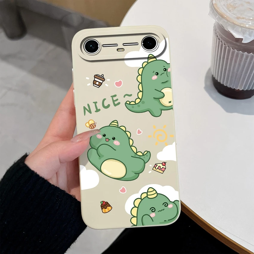 Sunflower Pattern Liquid Silicone Soft Back Cover