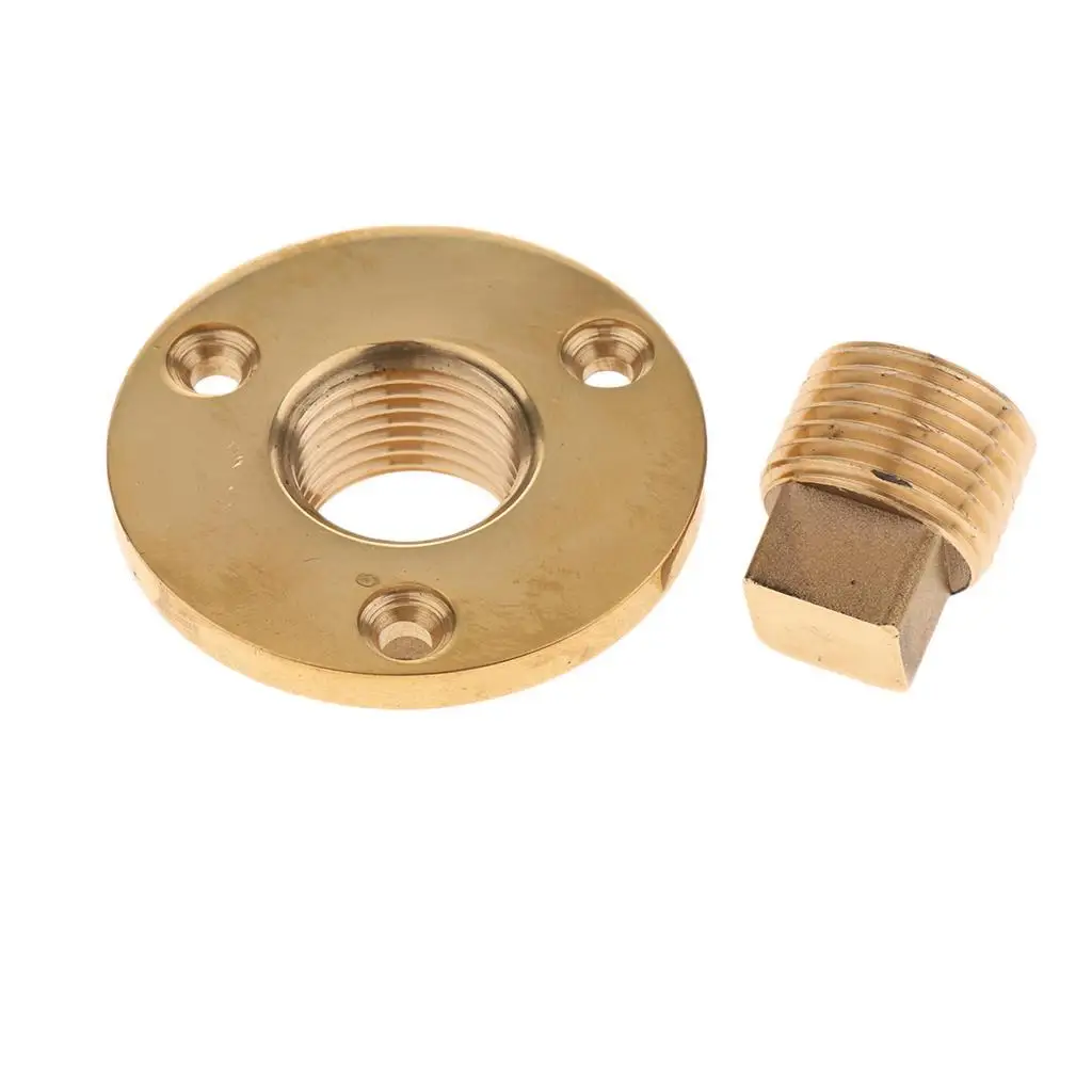 

Boat Marine Garboard Drain Plug Machined Brass Fits 1 Diameter Hole 1 2 NPT
