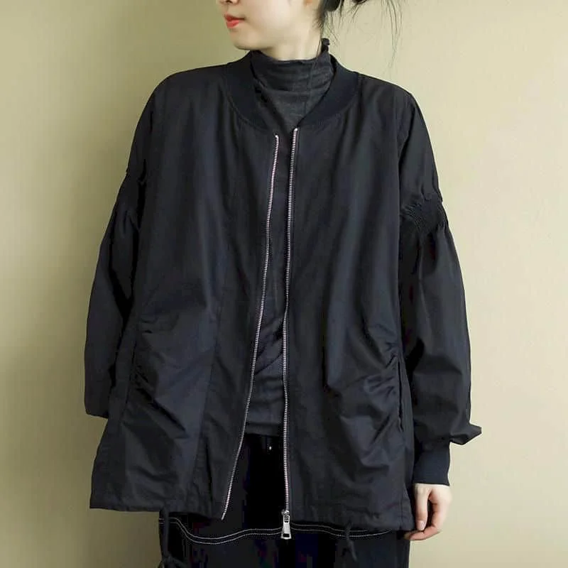 Chaquetas para mujer, moda coreana, chaquetas de béisbol holgadas de gran tamaño, cárdigans casuales, abrigos sólidos de manga larga, blusas vintage para mujer