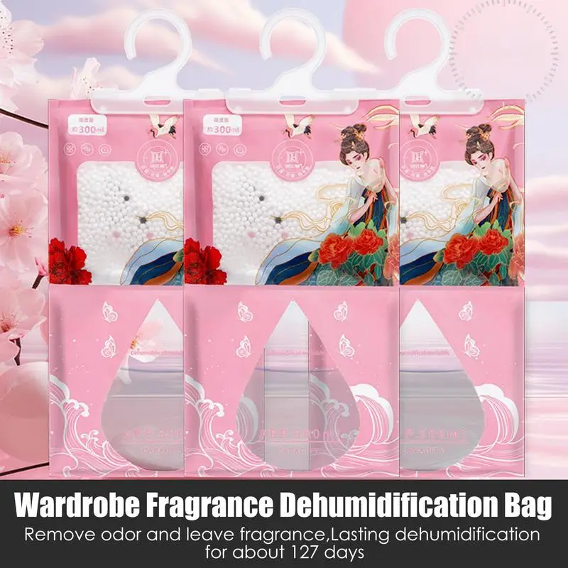 Humidity Absorber Effective Moisture Absorbers 120g Car Dehumidifier Flexible Moisture Proof Bag For Bedrooms Cloakrooms Closets