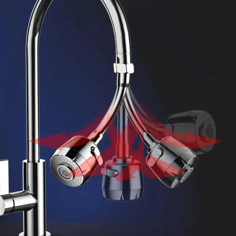 Kitchen Faucet Adapter 2/3 Modes Universal 360 Rotation Faucet Filter Extenders Kitchen Gadgets Spray Water Saving Tap Nozzle