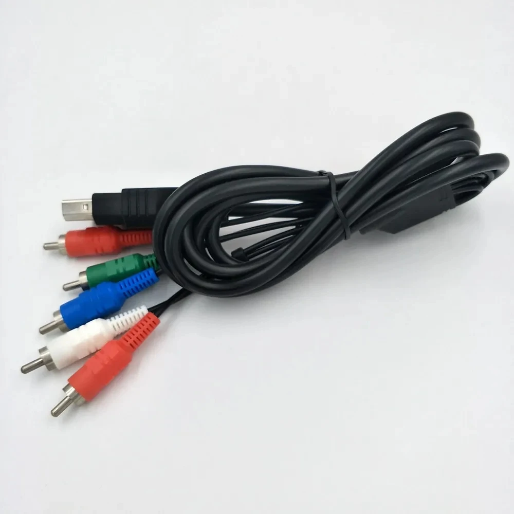 프리미엄 고해상도 HDTV 구성 요소 RCA 오디오 비디오 케이블,  플레이스테이션 3, PS3, PS2 게임 콘솔용, 500 개, 6 피트