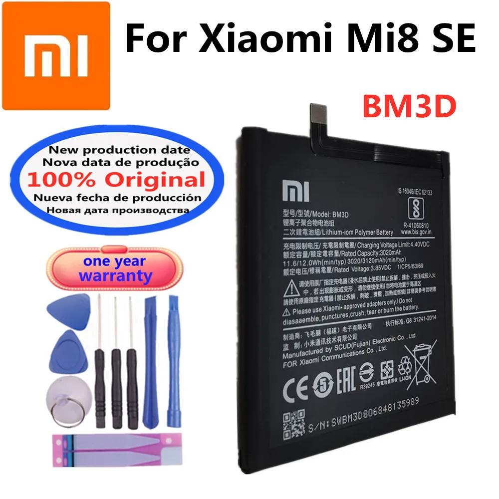 High-Quality-Xiaomi-BM3D-3120mAh-Original-Battery-For-Xiaomi-Mi8-Mi-8 ...