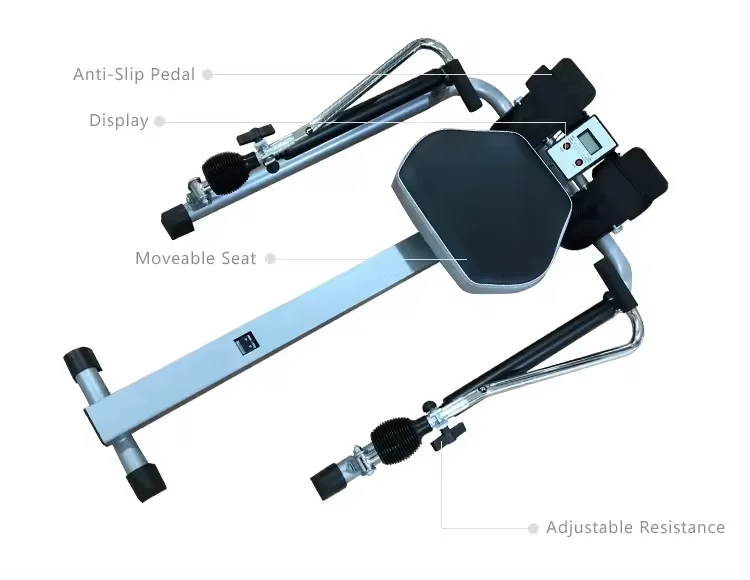 Magnetic Folding Rowing Machine Row Machine Rower Exercise Fitness Equipment for Home With Low Price