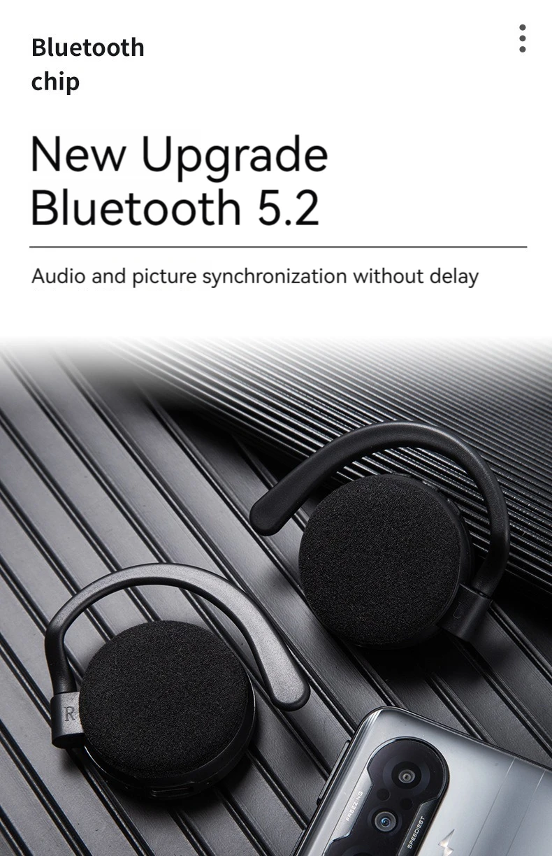 K6 TWS Sport Wireless Bluetooth Headset Running Stereo Music Universal Mini Dual Ear Hanging Headphones With Mic Noise Reduction