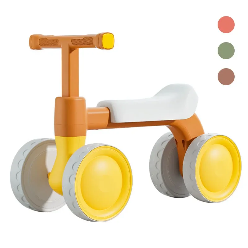 Balance Bike Baby Learning Walker 4 Ruote Toddler Balance Bike No Pedal Bicicletta Infantile Per Bambini Toddler Primi Regali Di Compleanno