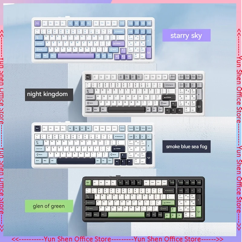 

Aula F99 Customized Mechanical Keyboard Gasket Structure Full Key Hot-swappable 2.4g Wireless Tri-mode Bluetooth Gaming Keyboard