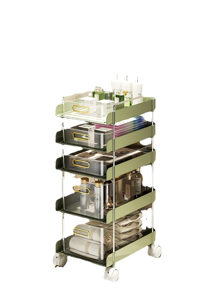 

Affordable Luxury Style Toilet Floor Trolley Rack Toilet Gap Storage Rack
