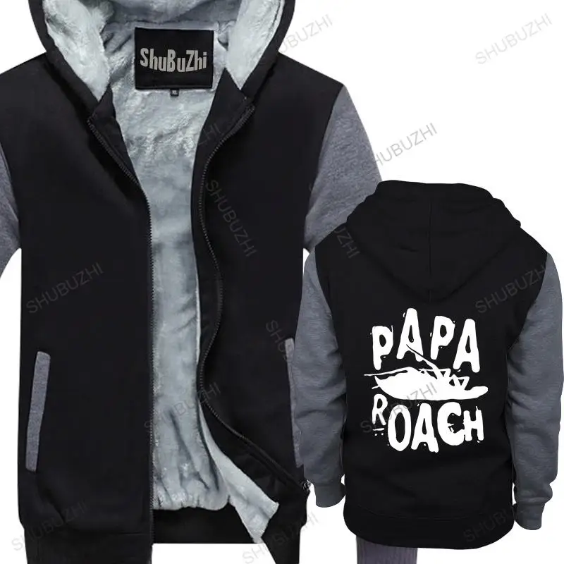 

new arrived men hoodies winter Papa Roach Classic Infest Logo cotton fleece jacket for man fleece hoody male warm coat