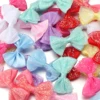 10PCS Dog Bow Polyester Mesh Sequin Bow Dog Hair Accessories Handmade Puppy Bows For Dogs and Cats Cute Pet Accessories 5