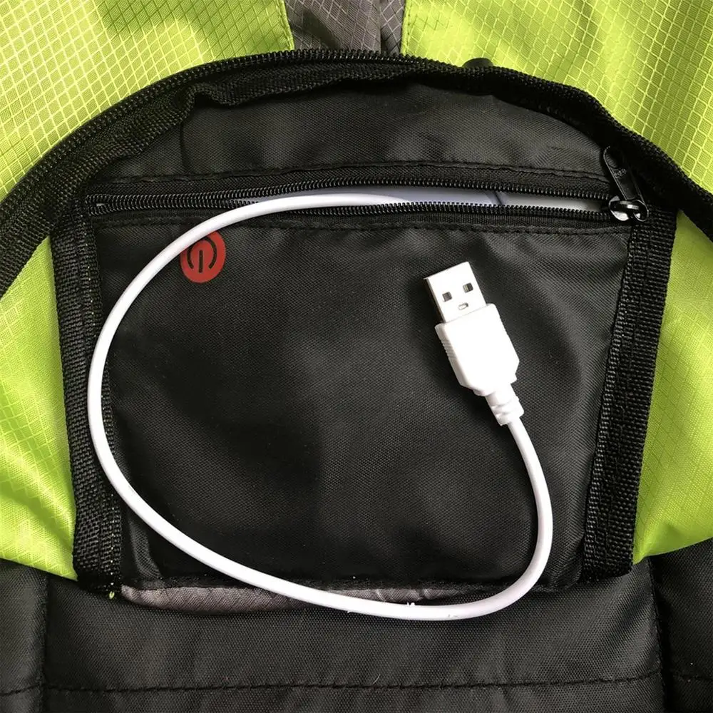 15L with Turn Signal USB Rechargeable Bag LED Light Backpack for Safe Night Riding Remote Control LED Illuminated Backpack