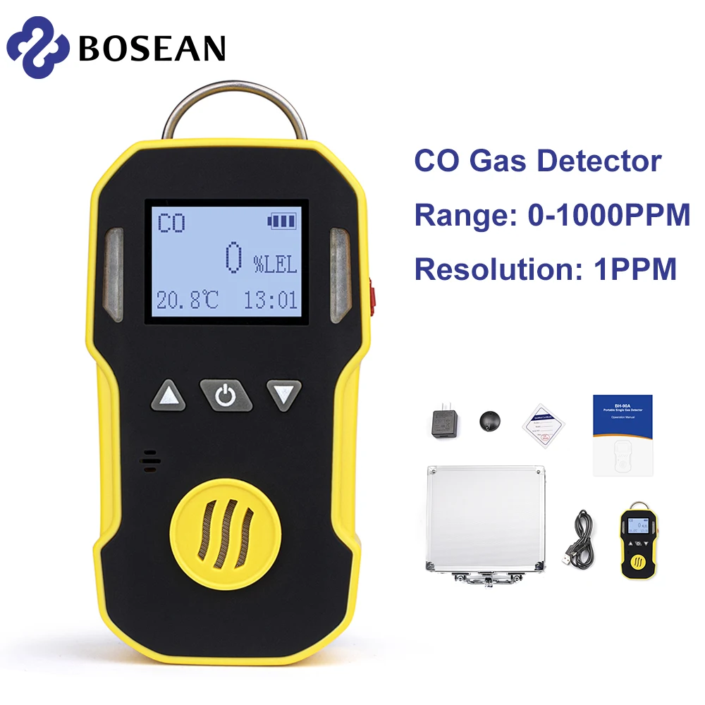 

Portable Industry CO Gas Detector Carbon monoxide CO meter Water, Dust & Explosion Proof USB chargea 0-1000ppm CO meter