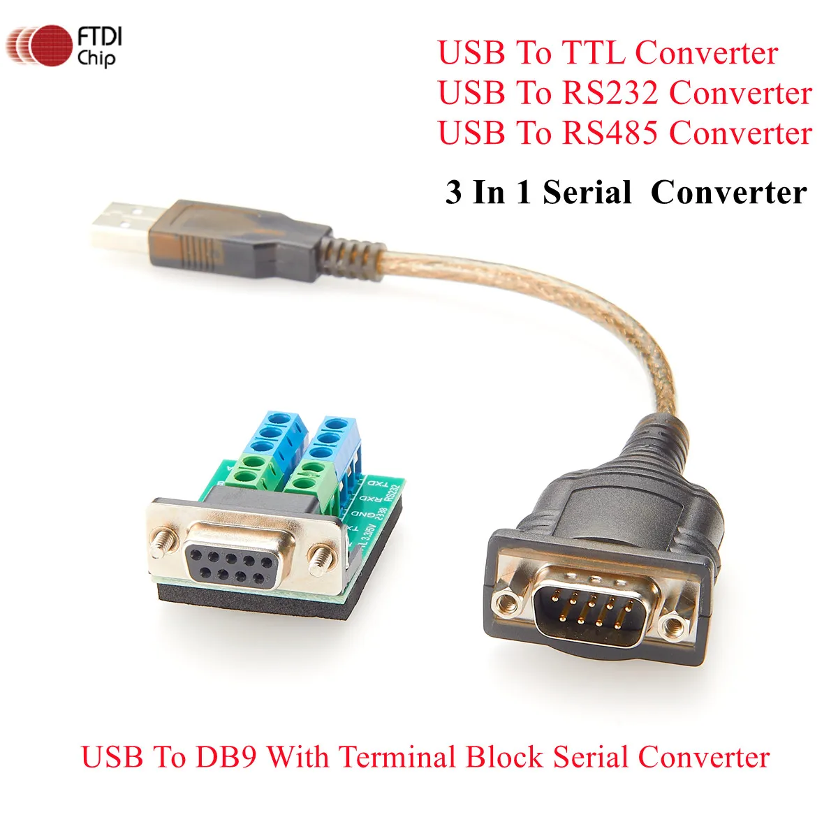 Usb zu rs232 rs485 ttl 3 in 1 konverter usb zu rs232/rs485/ttl industrieller konverter mit ftdi chip usb zu db9 serielles kabel