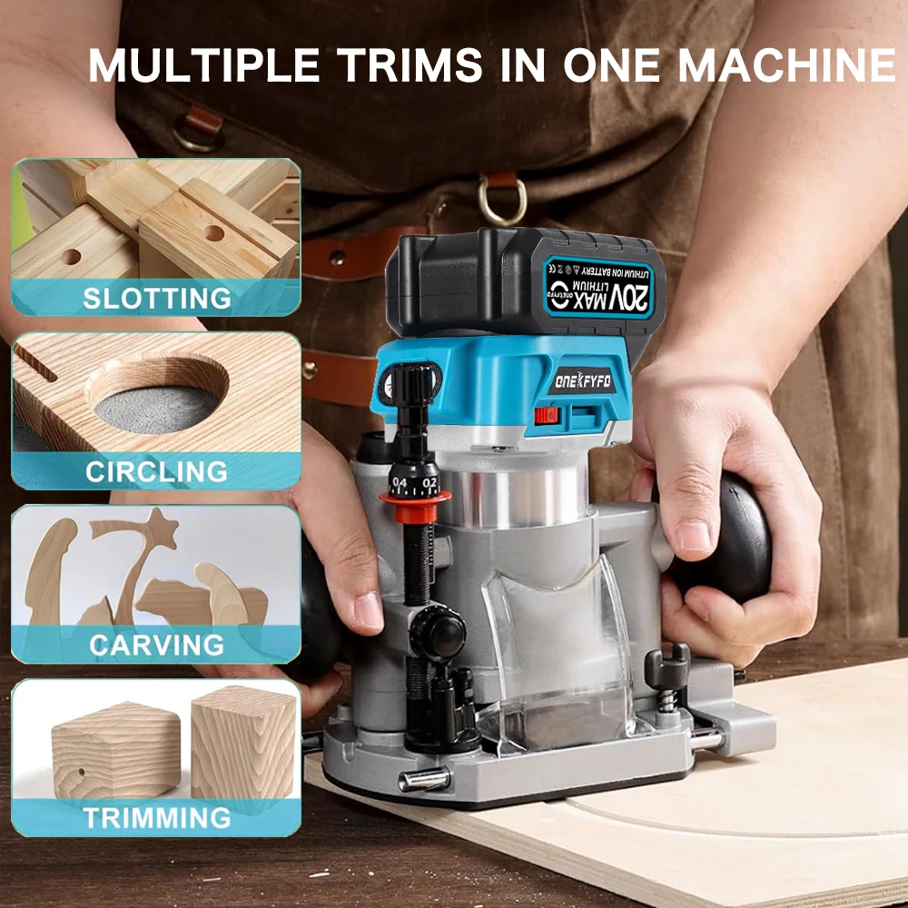 ONEKFYFD Compact Plunge Router Milling Trimming Machine Base Suitable for Calibre 65mm Trimming Machine Power Tool Accessories