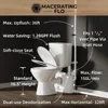 750W Macerating Toilet System with 4-Inlet, Durable Pump, Extension Pipe - Easy Install, Space Saving 2