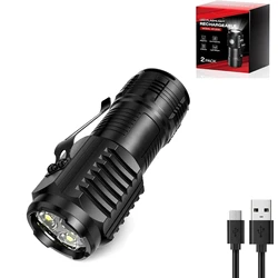 Ultra - Bright Rechargeable LED Flashlight - Waterproof Tactical Torch (Yellow)