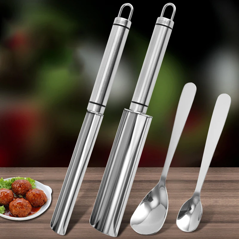 Meatball maker 304 Stainless steel home handmade DIY fishball shrimp slider meatball filling mould kitchen accessories