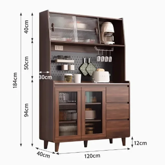 Modern Storage ตู้ไม้ Complete แผ่นระดับเต็มสูงตู้ครัวตู้เสื้อผ้า Nordic หรูหรา Armoire De Rangement เฟอร์นิเจอร์ 5