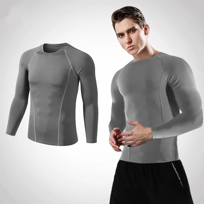 Men Women Kids Children Boy Girl Compression Running Long T Shirt Fitness Sport Basketball Football Gym Sportswear Clothes B1004 5