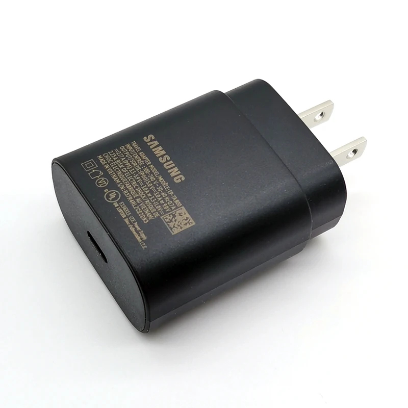 Samsung 25W US Charger PD Super Fast Charge Adapter For Galaxy S20 S21 S22 S23 S24 Note 20 10 Z Flip Fold 6 5 4 3 2 A15 A35 A55