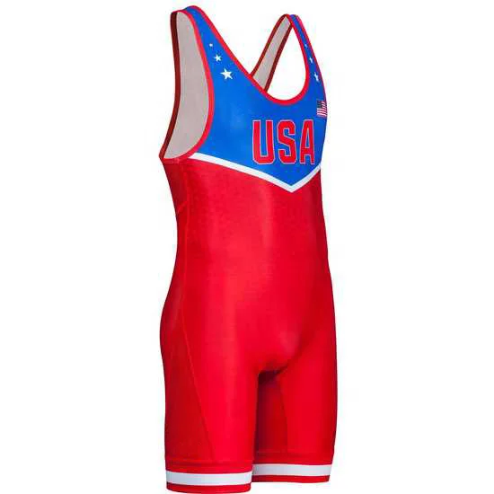 USA California Wrestling Singlets Triathlon Cycling Bodysuit Iron Swimwear Gym Sport Fitness Bike Skinsuit Running Wear