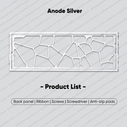 Premium Hollow Aluminum Keyboard Case Shell (Silver)