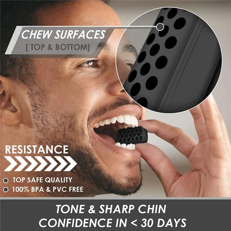 Sports Facial Jaw Exerciser Gym Fitness Ball JawLine Muscle Training Double Chin Reducer Neck Face Slimming Mouth Jawliner muscle trainer