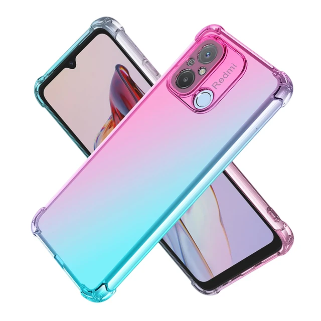 Funda para Redmi Note 12 Pro 5G, funda transparente degradada, delgada,  antiarañazos, TPU, a prueba de golpes, funda protectora para Xiaomi Redmi  Note