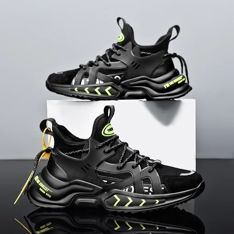 

2023 New Men's Shoes Fly Woven Breathable Men's Sports Shoes Casual Sneakers for Men