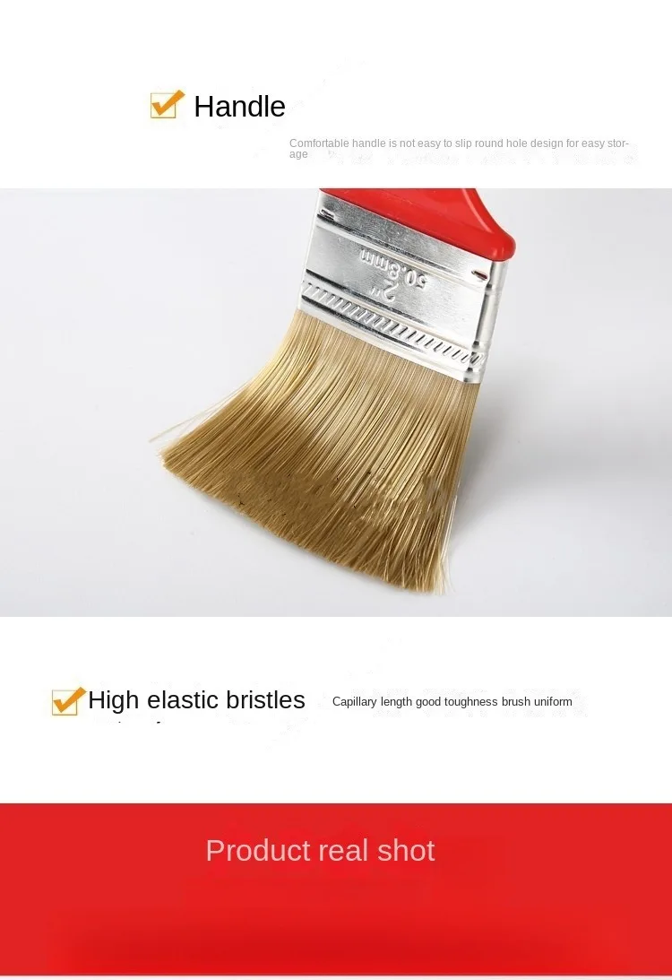 Red paint does not shed dust brush cleaning brush paint tools brush