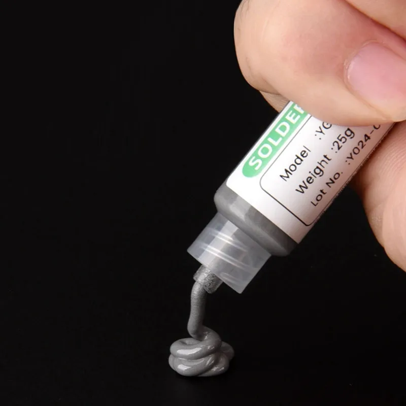 138/183℃ Solder Paste Syringe Flux for Soldering SMD BGA IC PCB Needle Tube Tin Solder Paste Welding Paste Welding Components