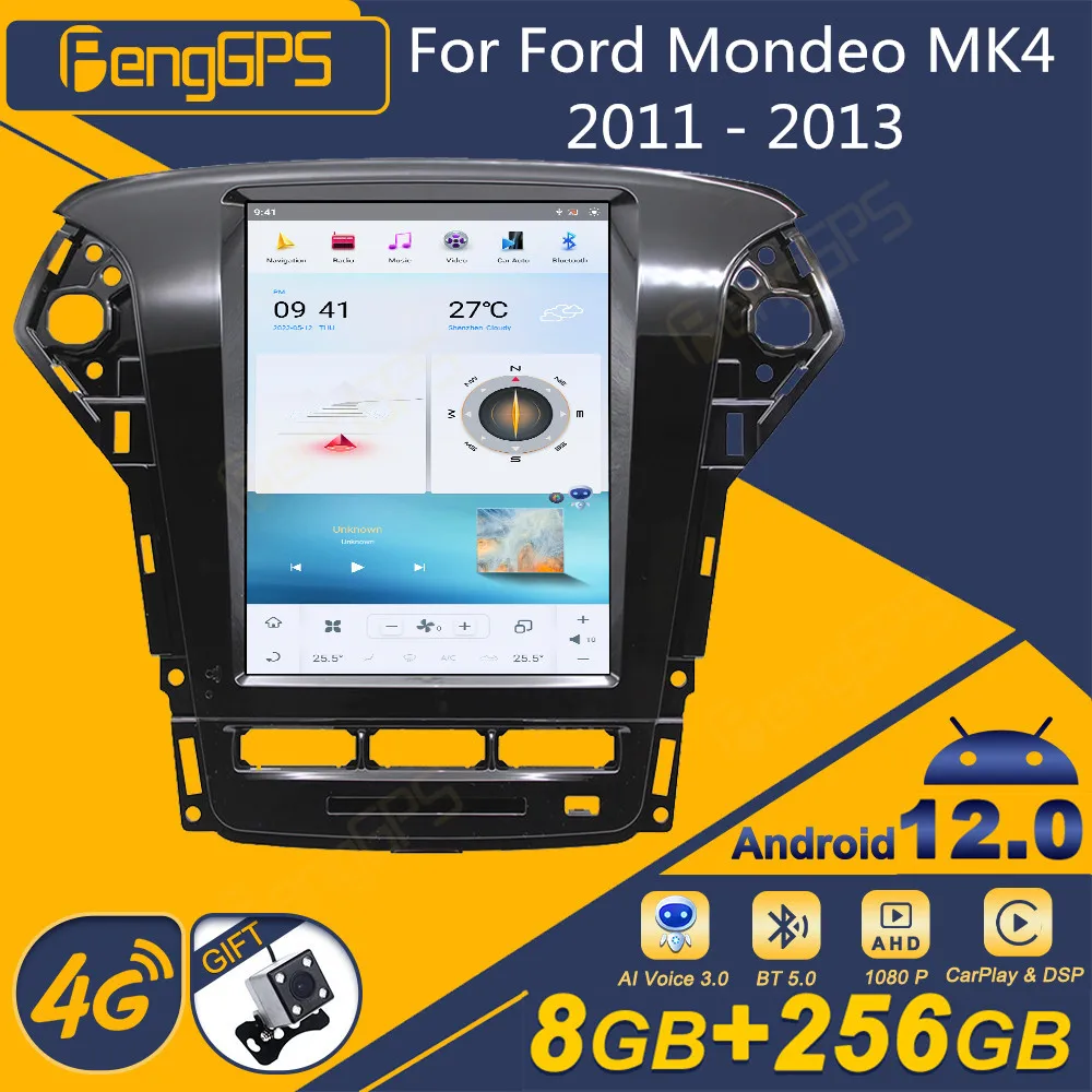 

Восьмиядерный процессор Qualcomm для Ford Mondeo MK4 2011 - 2013 Android автомобильное радио Тесла экран 2Din стерео приемник Авторадио мультимедийный плеер