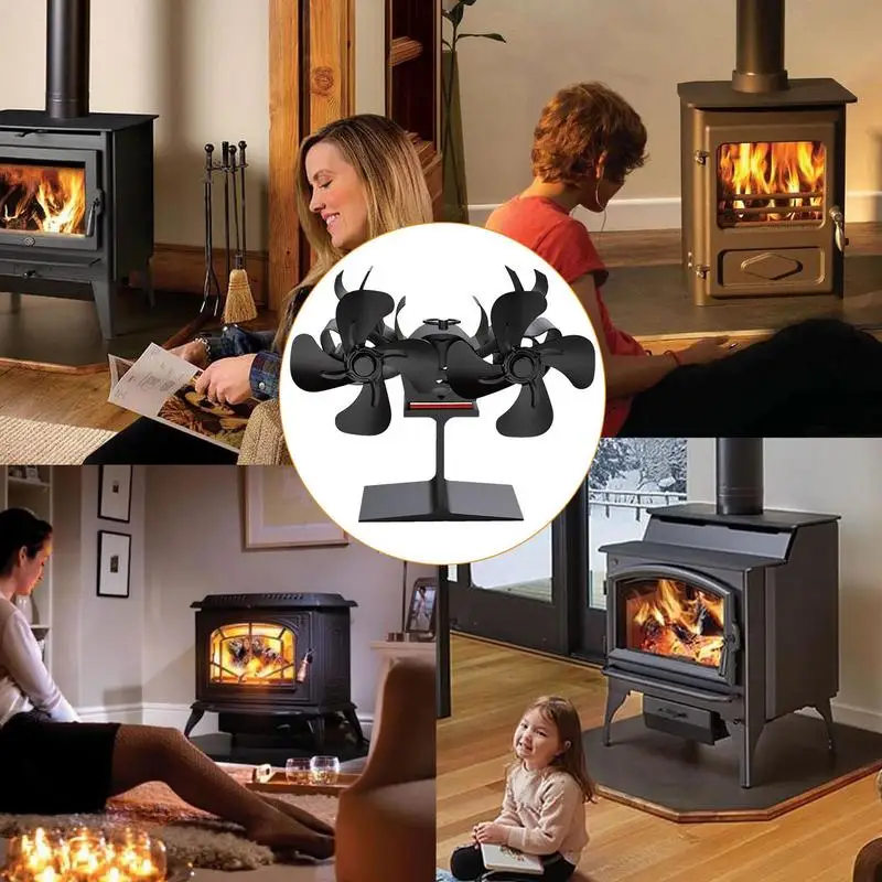 

Вентилятор для печи, работающий от тепловой энергии тихий вентилятор для дровяной плиты, термоэлектрический тепловой вентилятор, тихие Неэлектрические магнитные Термометры для дерева