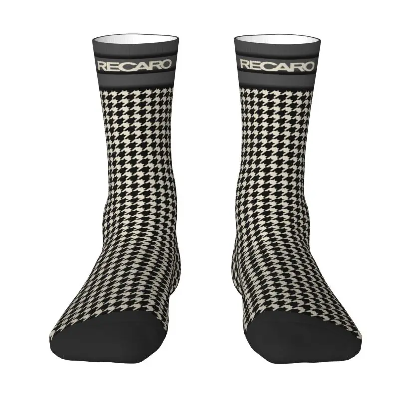 

Harajuku Houndstooth Recaros Socks Men Women Warm 3D Print Sports Football Socks
