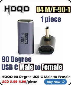 Greluma 2 Pcs 90 Degrés USB-C Type C Adaptateur Mâle Vers Femelle, Angle Haut Et Bas, Droit Gauche USB 3.1 Type-C Extension Pour Tablette Téléphone Portable Ordinateur Portable, ‎ZL248LUM