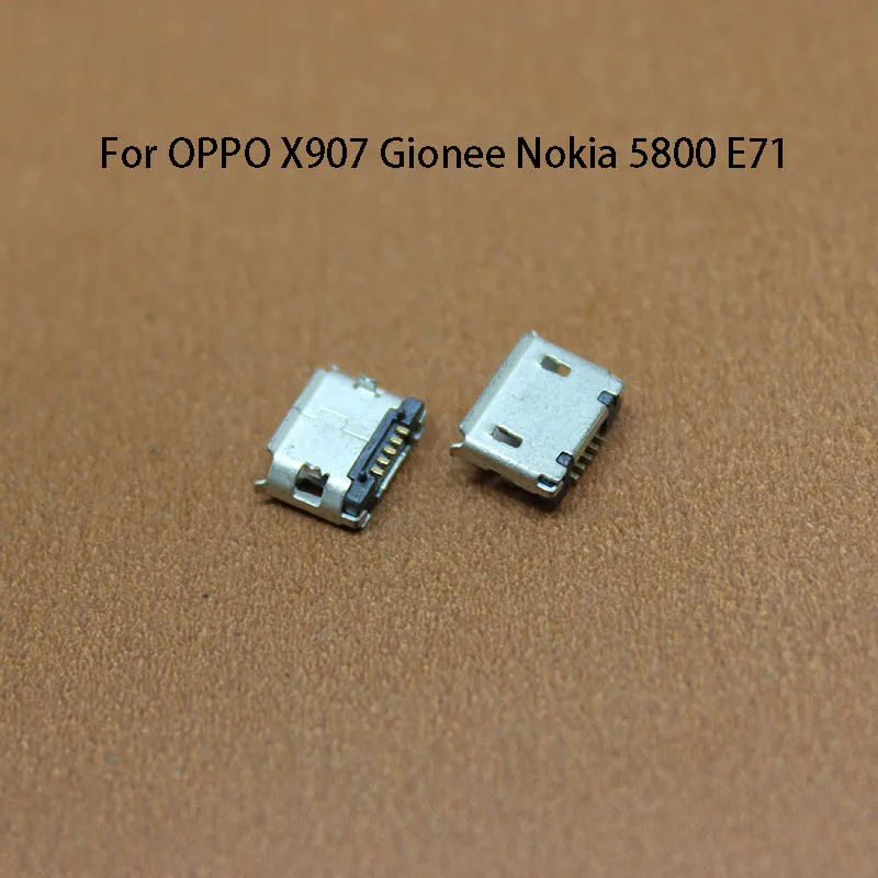 1PC For NOKIA 7 8 G50 X71 110 105 8000 6300 N215 N225 X5 6 7 N1 Micro USB 5pin SMD Connector Charging Port Socket Repair Parts