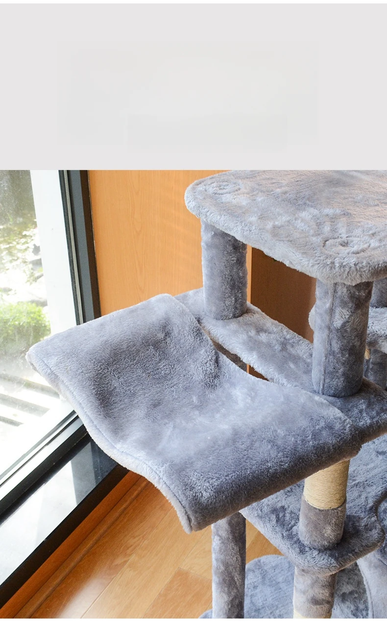 Title 6, New Cat Tree House Sisal Rope Pillars Cat Tower...