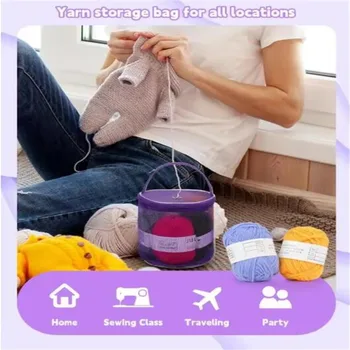 Portable Mesh Yarn Storage Bag 1