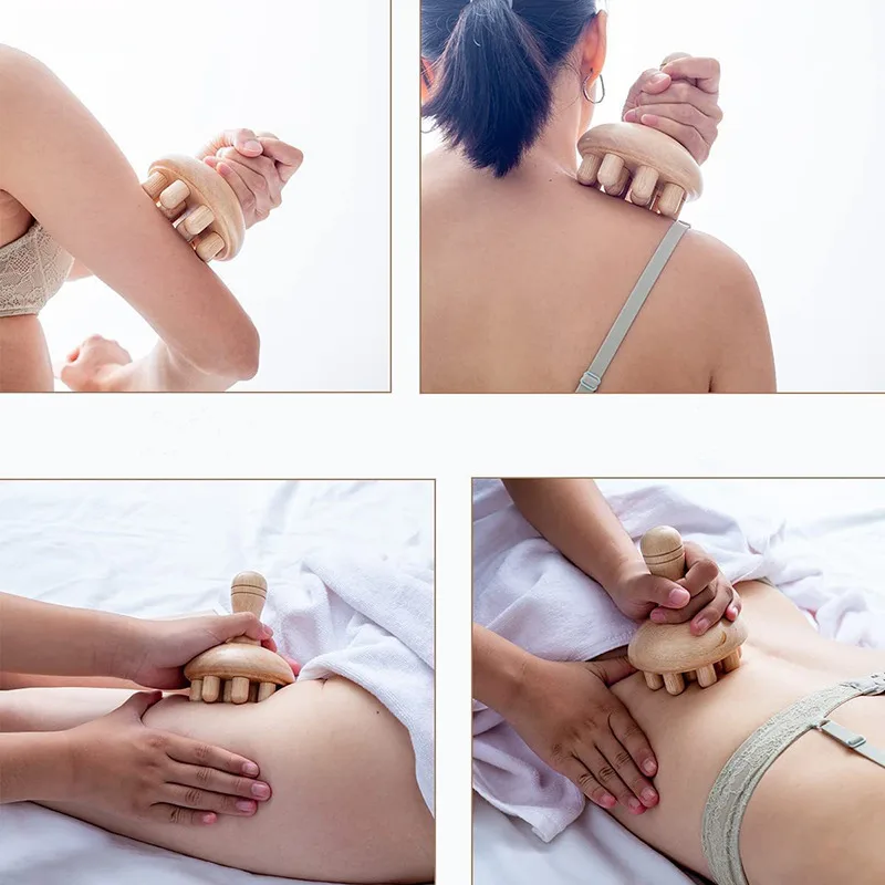 Wood Therapy Massage Tools Anti Cellulite Massager Lymphatic Drainage Body Massager Gua Sha Tools Full Body Muscles Pain Relief