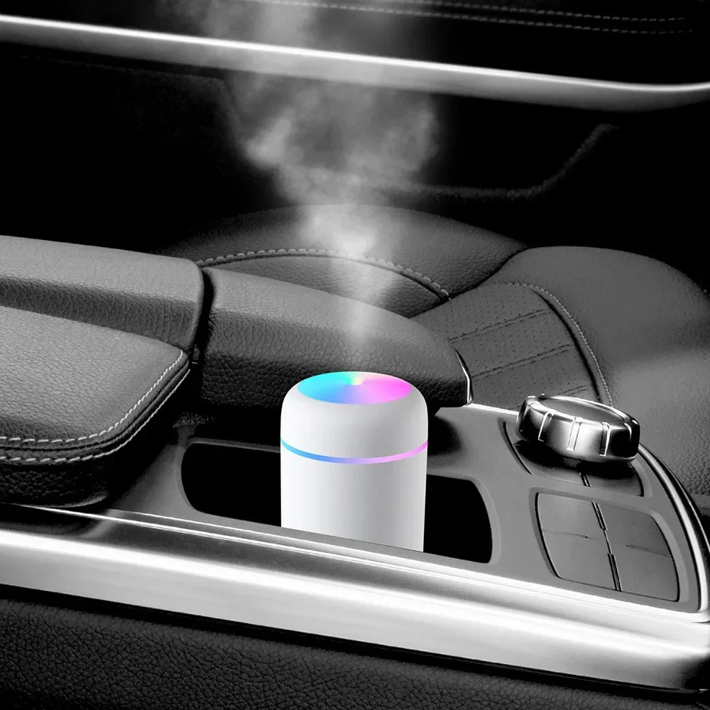 300ML Mini Air Humidifer Aroma Essential Oil Diffuser with LED Lamp USB Mist Maker Aromatherapy Humidifiers for Home Car
