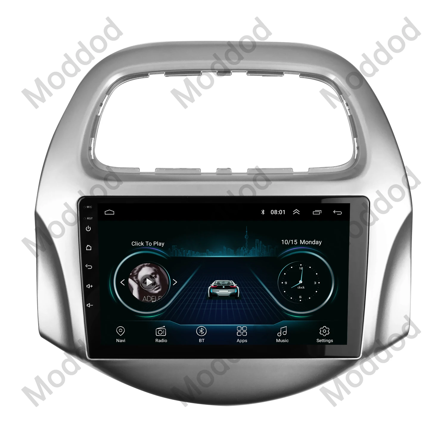 Car Radio Fascia for Chevrolet Spark Baic Beat Daewoo Matiz 2018+ Inch  Stereo Panel Dashboard Kit Refitting Installation Frame