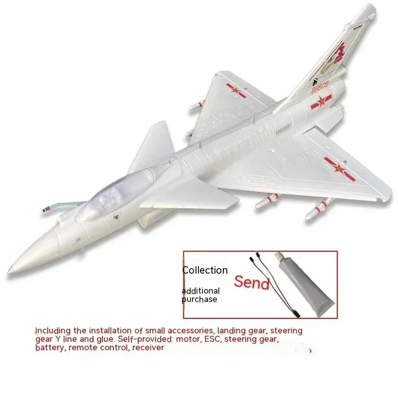 Assembly Of 70/80mm Ducted J-10 Fixed Wing Model Electric Remote-controlled Fighter Jet Resembling A Real Super Large Aircraft 5