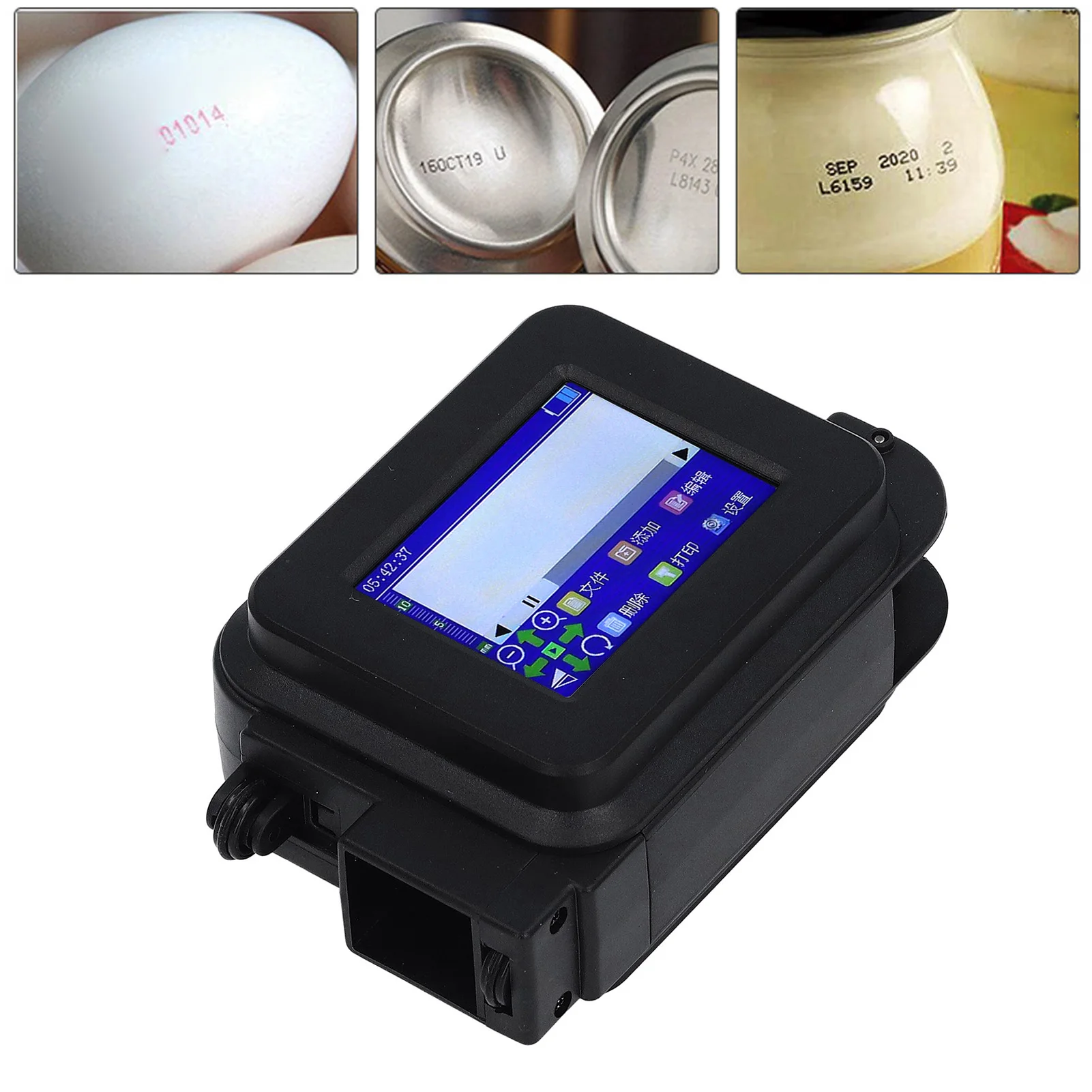 【New】Handheld Inkjet Printer Gun Portable Mini LED  for Label Production Date QR  Multi Language Mini Inkjet Printer