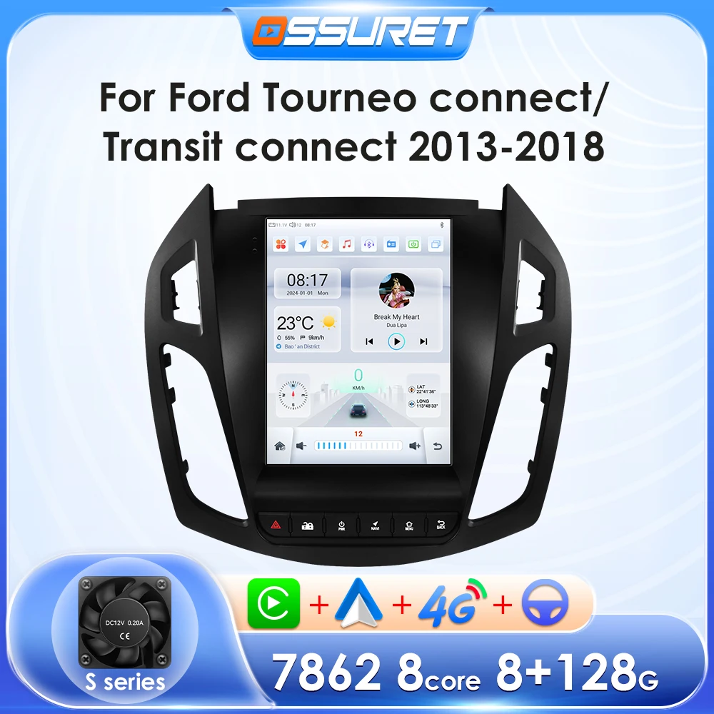 Autoradio Android 9.7 pouces pour Ford Transit Tourneo Connect 2013-2018 Audio de voiture GPS Carplay Android Auto lecteur multimédia WIFI 1 Autoradio Android 9.7 pouces pour Ford Transit Tourneo Connect 2013-2018 Audio de voiture GPS Carplay Android Auto lecteur multimédia WIFI 1