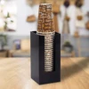 Popular Black Coffee Cup Dispenser Vertical Compartments Bar Counter Cup Storage Holder Durable Sturdy Cup Lid Holder 4