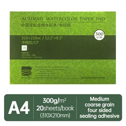 Baohong Academy Premium Cotton Watercolor Sketchbook (Cold Pressed A4)