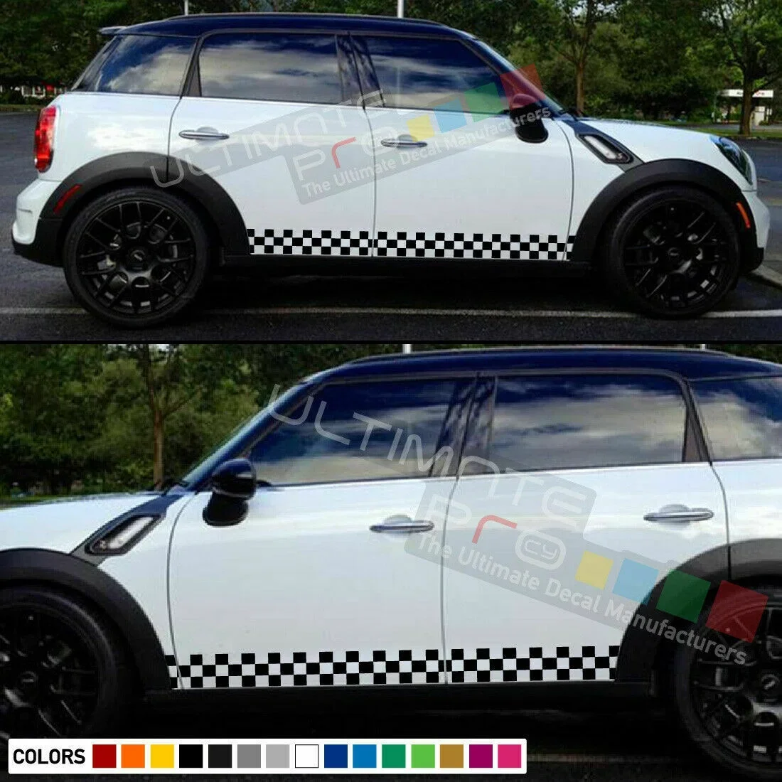 

Для x2 Наклейка Мини-автомобиль R60 боковые полосы медное дверное зеркало JCW ручка