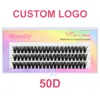 A1 Custom LOGO 20D/30D/40D/50D/60D/80D/100D/200D High Quality Silk Eyelashes Customized Private Personal Brand Individual Lashes 3