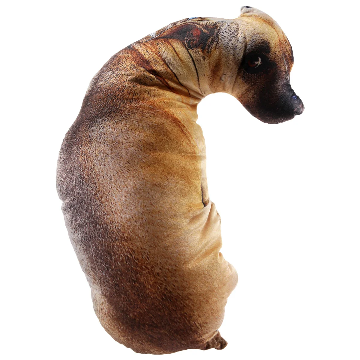 3D Cute Bend Dog Printed Throw Pillow Lifelike Animal Funny Dog Head Cosplay Children Favorite Toy Cushion Home
