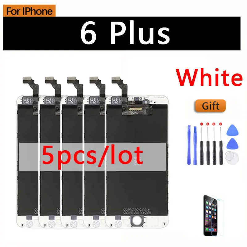 5pcs 6 Plus White